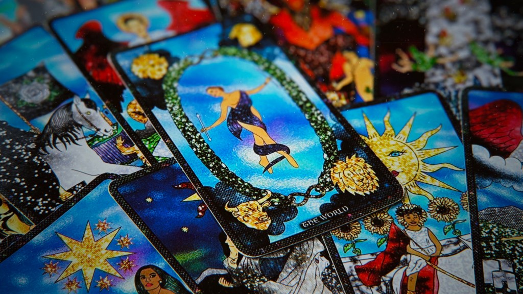 Pretty Zesty Magic tarot cards featuring medieval-style illustrations and feminine symbolism